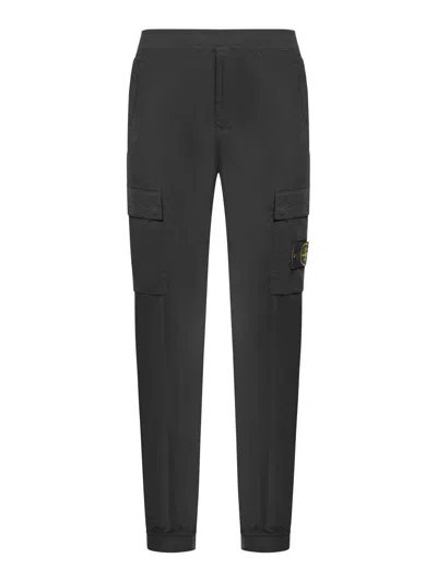 Stone Island Logo Patch Slim Pants In Default Title