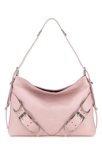 Givenchy Pink Leather Medium Voyou Boyfriend Shoulder Bag In Default Title