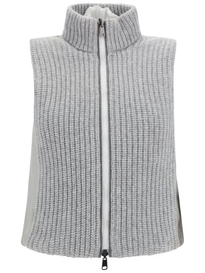 Brunello Cucinelli Vest In Grey