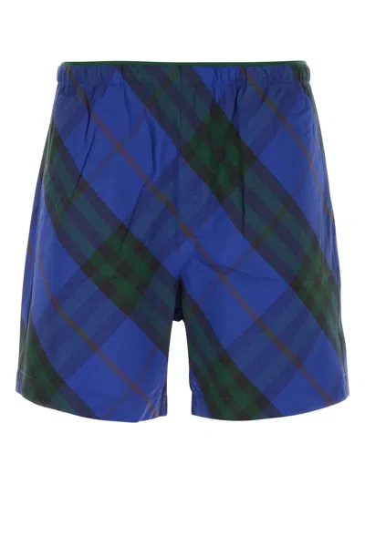 Burberry Printed Nylon Swimming Shorts In Ink