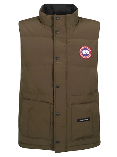 Canada Goose Freestyle Crewneck Vest In Military Green