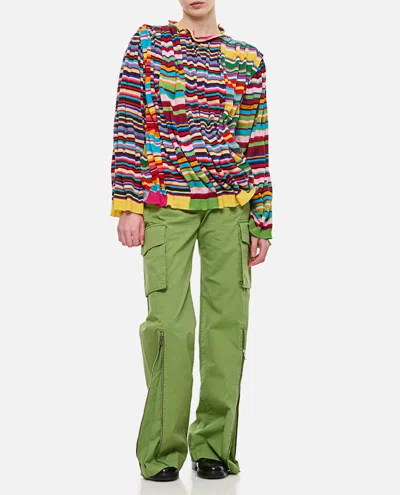 Comme Des Garçons Patch Sweater In Multicolour