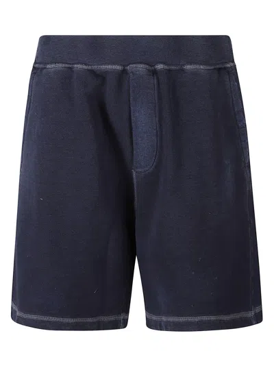Dsquared2 Relax Fit Shorts In Navy Blue