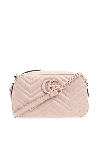 Gucci Gg Marmont Matelass Mall Shoulder Bag In Perfect Pink
