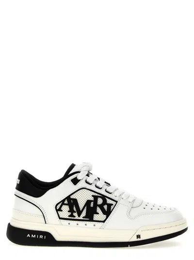 Amiri Bicolor Leather Low-top Sneakers In White/black