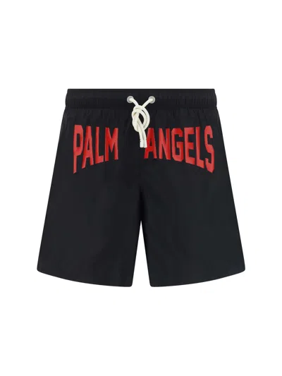 Palm Angels Swimsuit In Rosso