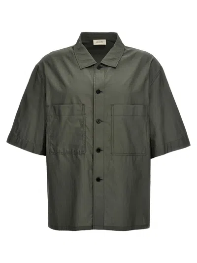 Lemaire Short Sleeve Pyjama Shirt In Gray