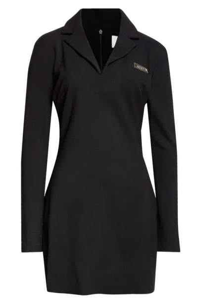 Coperni Tailored Long Sleeve Virgin Wool Dress In Black