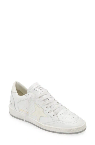Golden Goose Ball Star Low Top Sneaker In White/ Grey