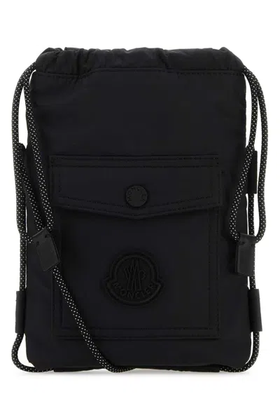 Moncler Unisex Black Nylon Makaio Crossbody Bag