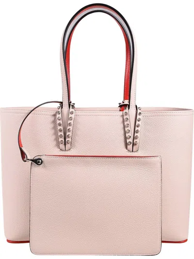 Christian Louboutin Cabata Small Tote Bag In Beige