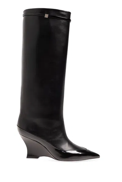 Givenchy Raven Pointed Toe Knee High Boot In Black