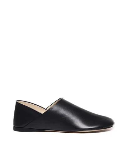 Loewe Toy Leather Slippers In Black