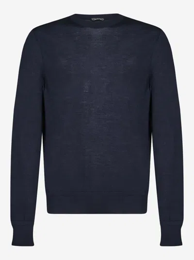 Tom Ford Sweater In Blue