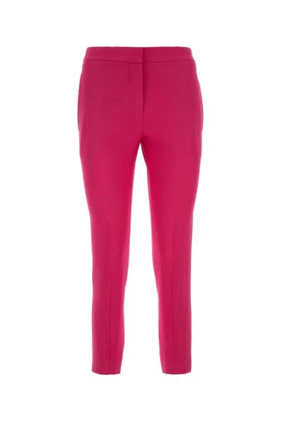 Alexander Mcqueen Trousers In Orchid Pink