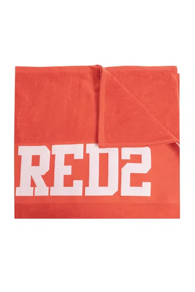 Dsquared2 Towel With Logo In Red