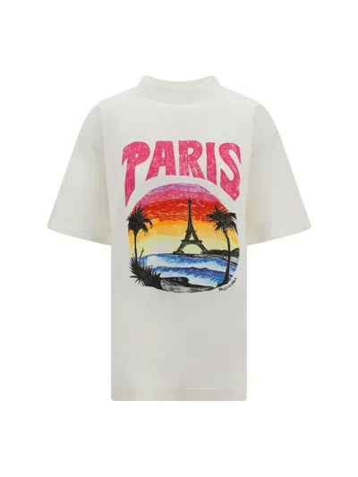 Balenciaga Paris Tropical T-shirt Medium Fit In White