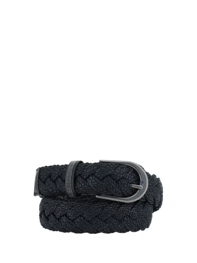 Brunello Cucinelli Belts In Black