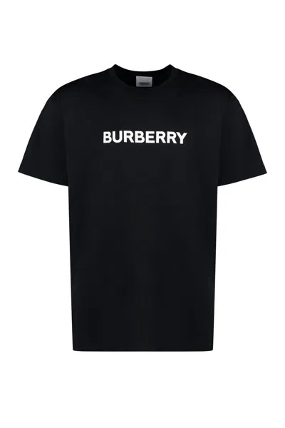 Burberry Cotton Crew-neck T-shirt In Black