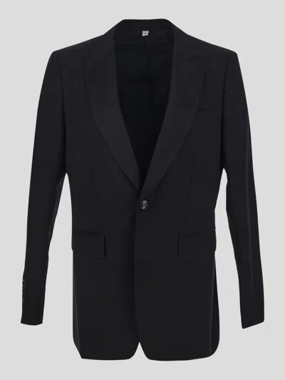 Burberry Cotton Jacket In Black