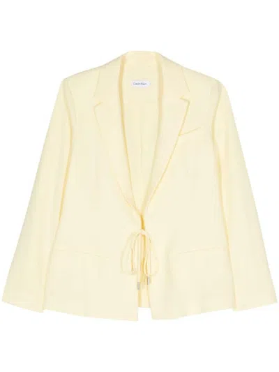 Calvin Klein Jackets And Waistcoats In Yellow