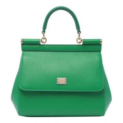 Dolce & Gabbana "sicily" Handbag In Green