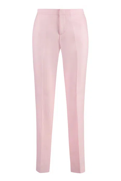 Fabiana Filippi Slim Cigarette Trousers In Pink
