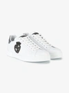 Dolce & Gabbana Portofino Crest Appliqué Neakers In White