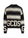 Gcds Man Sweater Black Size Xl Cotton