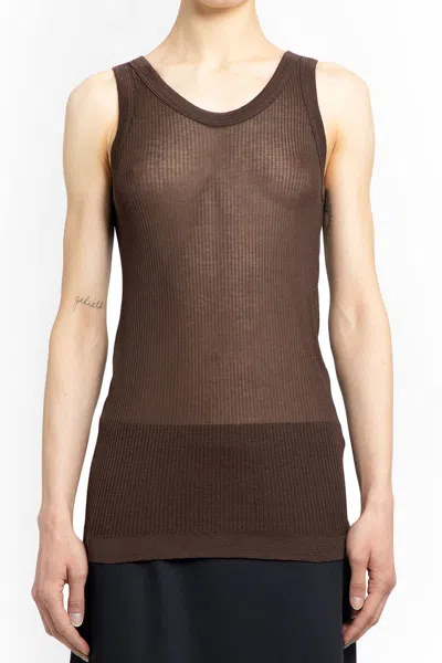 Lemaire Tops In Brown
