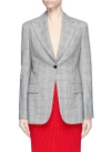 CALVIN KLEIN COLLECTION Houndstooth check plaid wool blazer