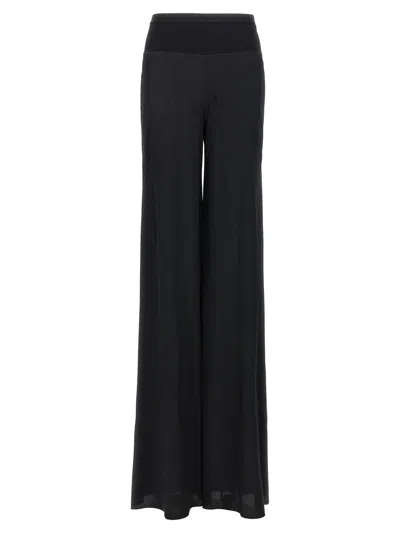 Rick Owens Satin Bias Pants In Black