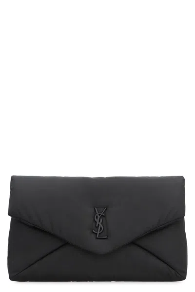 Saint Laurent Envelope Cassandre Wallets, Card Holders Black