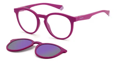 Polaroid Eyeglasses In Opaque Purple Lilac