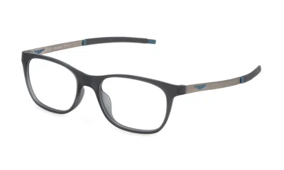 Police Eyeglasses In Grey Transparent Matte