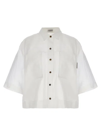 Brunello Cucinelli Shirts In White