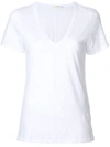 Rag & Bone The Garment Dye V-neck Cotton T-shirt In White