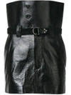 SAINT LAURENT HIGH-WAISTED MINI SKIRT,485594YC2HS12299803