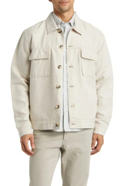 Rodd & Gunn Men's Sawnson Cotton & Linen-blend Jacket In Ecru