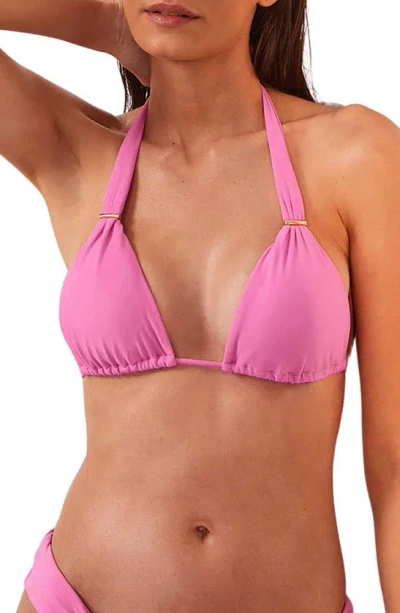 Vix Swimwear Bia Tube Bikini Top In Pink