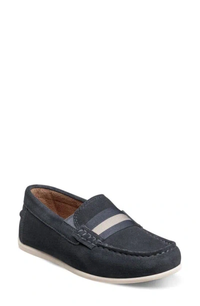 Florsheim Kids' Jasper Strap Jr. Loafer In Navy Suede