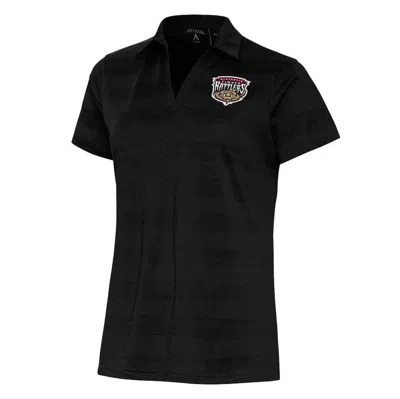 Antigua Black Wisconsin Timber Rattlers Compass Polo