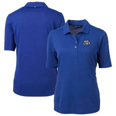 Cutter & Buck Blue Omaha Storm Chasers Virtue Drytec Eco Pique Recycled Polo