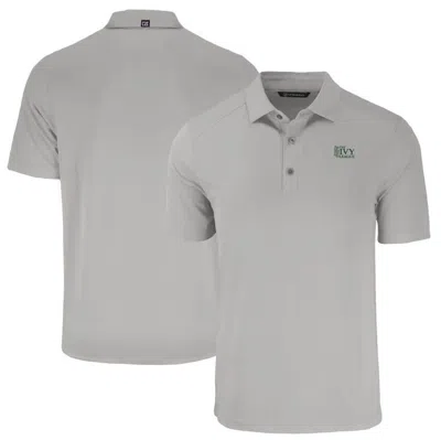 Cutter & Buck Gray Ivy League Tri-blend Forge Eco Stretch Recycled Polo
