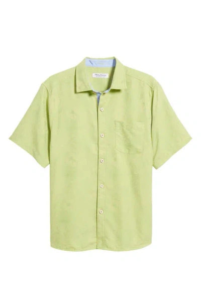 Tommy Bahama Coconut Point Keep It Frondly Islandzone® Short Sleeve Performance Button-up Shirt In Tequila