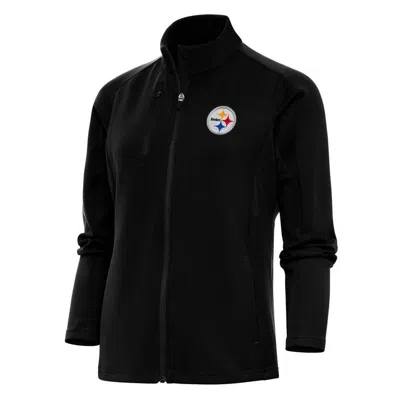 Antigua Black Pittsburgh Steelers Team Logo Generation Full-zip Jacket