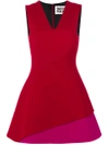 FAUSTO PUGLISI colour-block flared dress,FPD5138PF0190C12272606