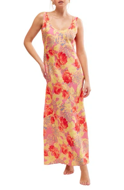 Free People Worth The Wait Floral Maxi Dress In Fiesta Combo
