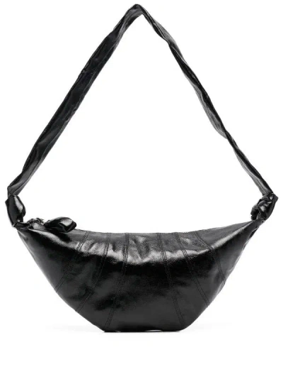 Lemaire Medium Croissant Bag In Bk999 Black