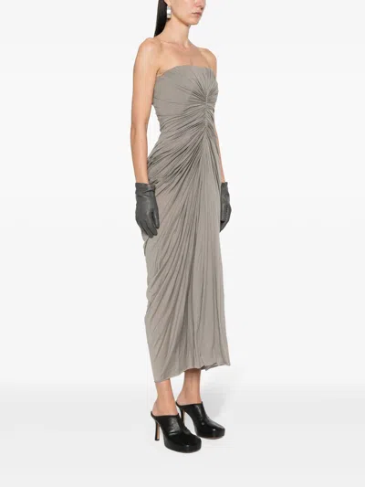 Rick Owens Radiance Bustier Dress Clothing In 34 Dust